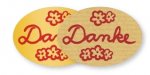 Schmucketikett "Danke" Oval 46x32mm